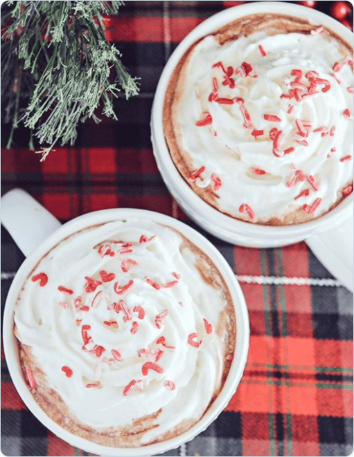 Spike's peppermint & whipped vodka hot cocoa
